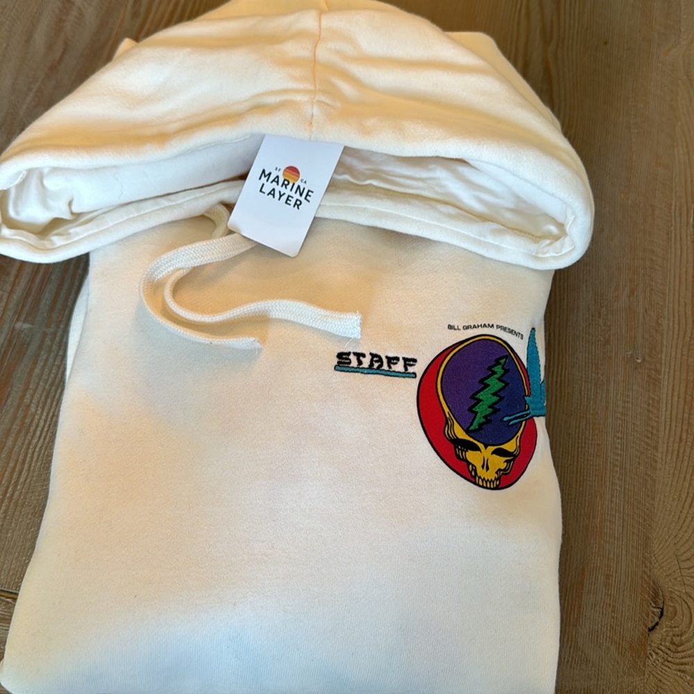 Grateful Dead Marine Layer concert Hoodie with Graphic Design - Picture 6 of 6